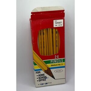 VINTAGE 14 Count Empire Pencils Medium No 2 Yellow Wood Case Non Toxic